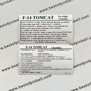 F14 Tomcat Instruction Cards (Williams)